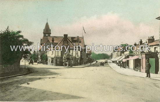 High Road and Station Road, Loughton, Essex. c.1905